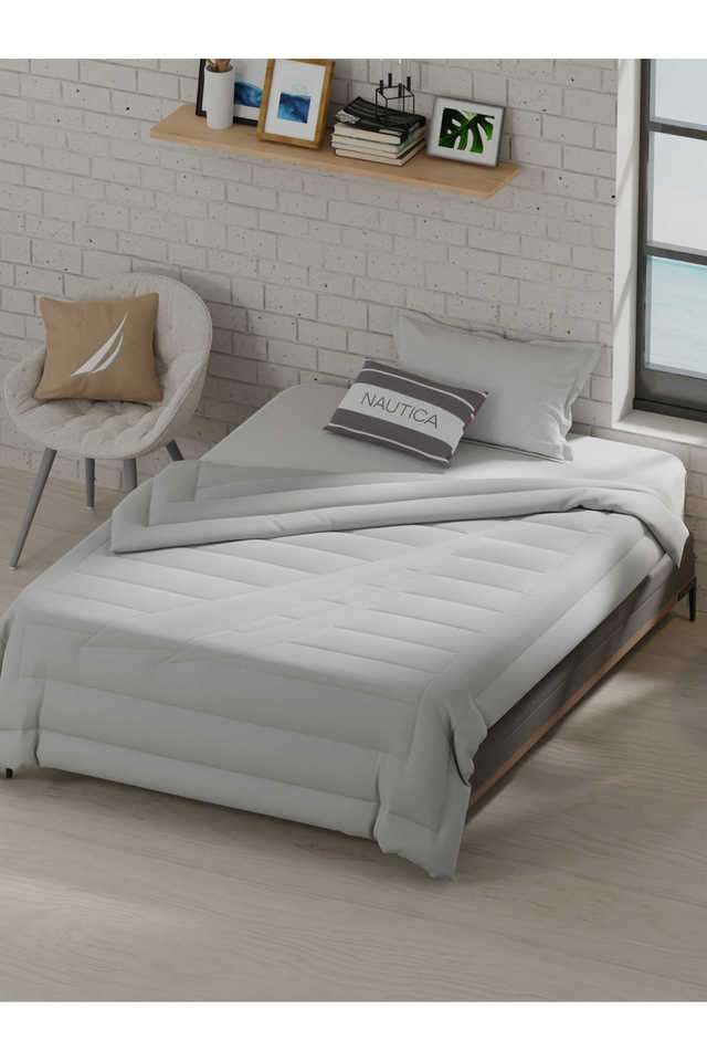 Ultra-Soft-Luxurious-Comforter-For-All-Weather--1Pc-Single-Size-Signature-Solid-Silver