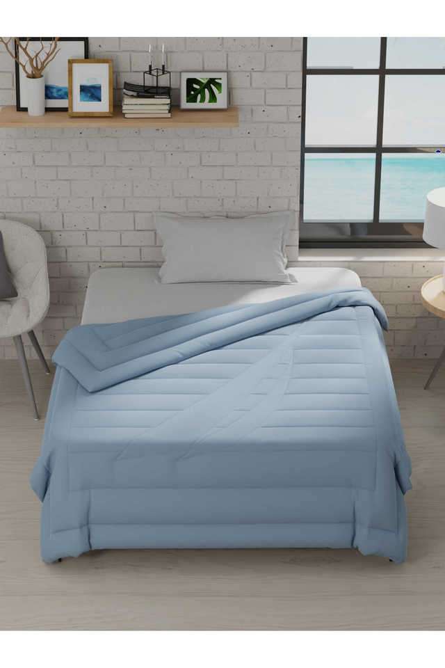 Ultra-Soft-Luxurious-Comforter-For-All-Weather--1Pc-Single-Size-Signature-Solid-Jeanblue