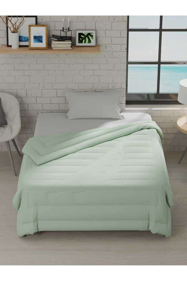 Ultra-Soft-Luxurious-Comforter-For-All-Weather--1Pc-Single-Size-Signature-Solid-Olive
