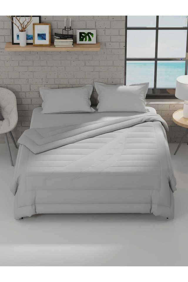 Ultra-Soft-Luxurious-Comforter-For-All-Weather--1Pc-Double-Size-Signature-Solid-Silver