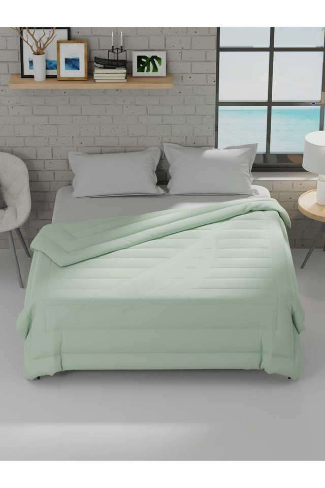 Ultra-Soft-Luxurious-Comforter-For-All-Weather--1Pc-Double-Size-Signature-Solid-Olive
