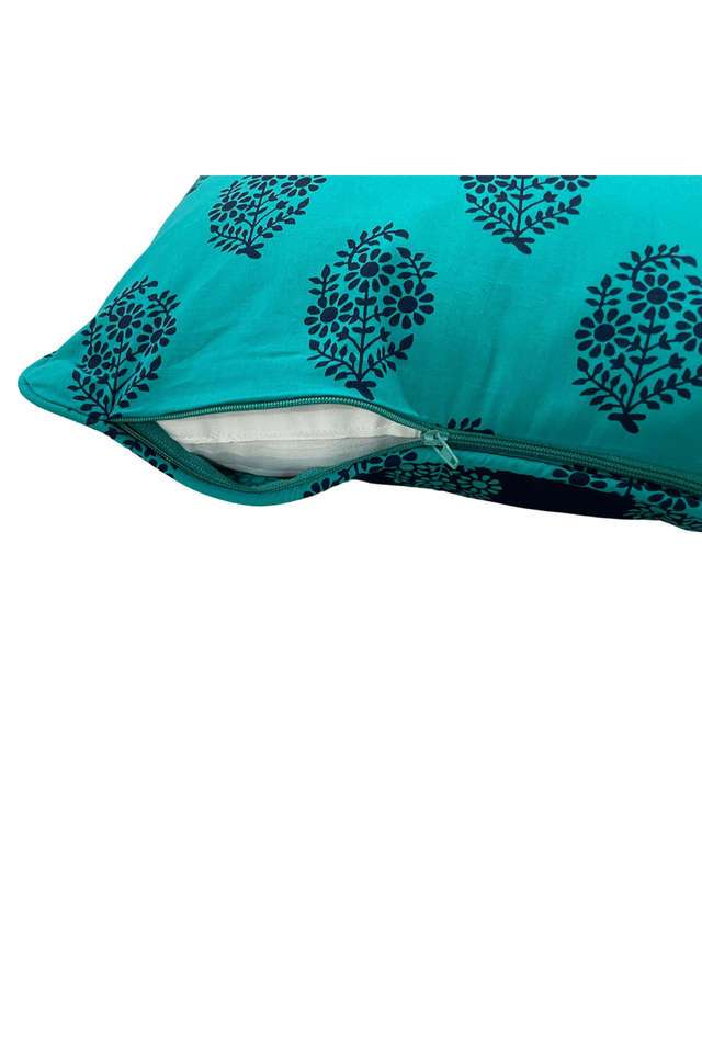 Teal-&-Deep-Blue-Ethnic-Motif-200TC-Pure-Cotton-Premium-Shades-of-Paradise-Diwan-Set