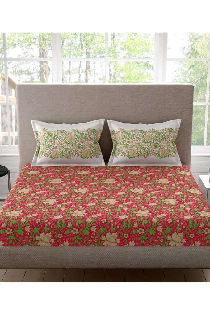 Sparkle-Cotton-Printed-Double-Double-Bedsheet-With-2-Pillow-Covers