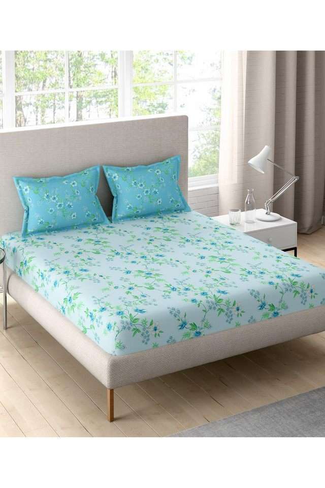 Sparkle-Cotton-Printed-Double-Double-Bedsheet-With-2-Pillow-Covers