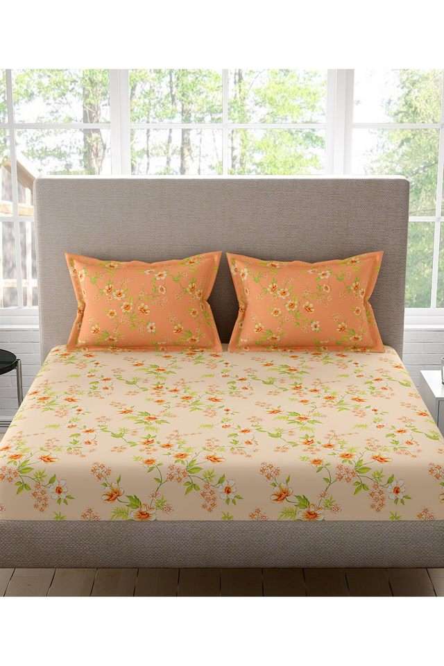Sparkle-Cotton-Printed-Double-Double-Bedsheet-With-2-Pillow-Covers