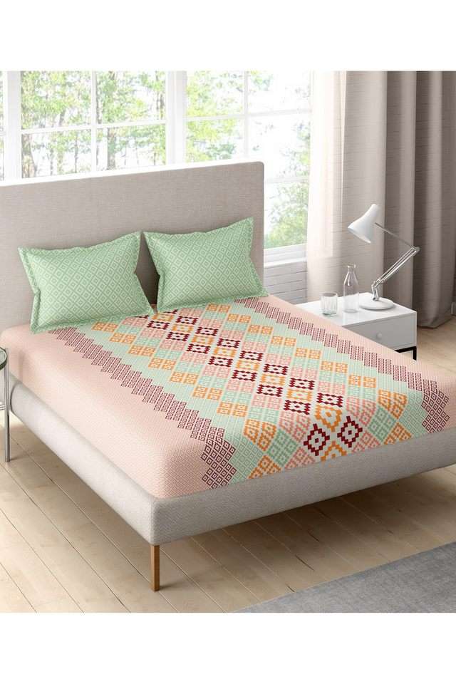Sparkle-Cotton-Printed-Double-Double-Bedsheet-With-2-Pillow-Covers
