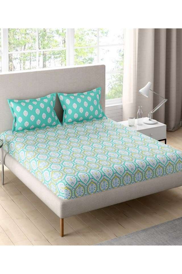Sparkle-Cotton-Printed-Double-Double-Bedsheet-With-2-Pillow-Covers