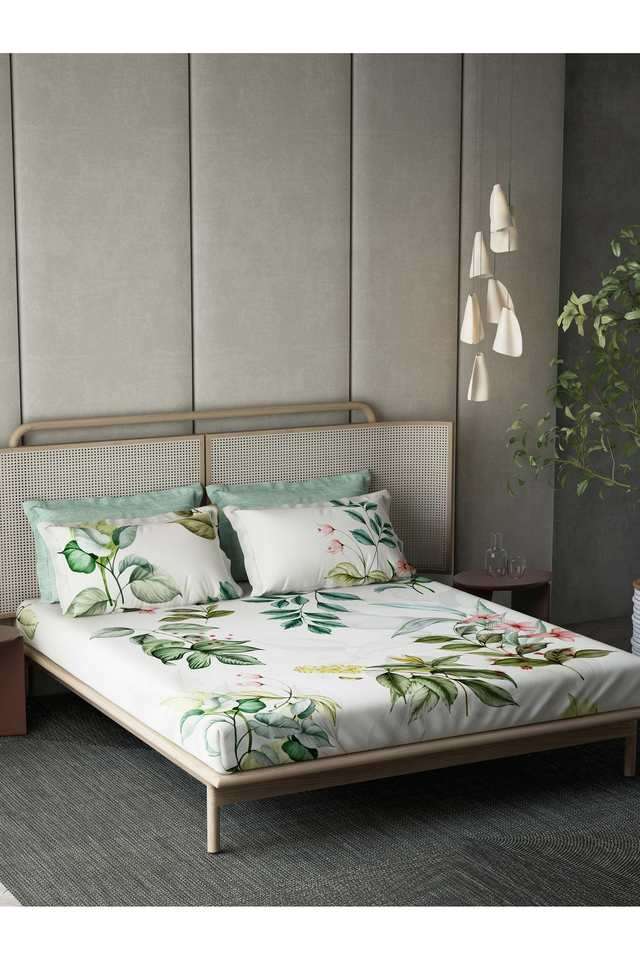 Traditional-180-TC-Cotton-Double-Bedsheet-with-2-Pillow-Covers