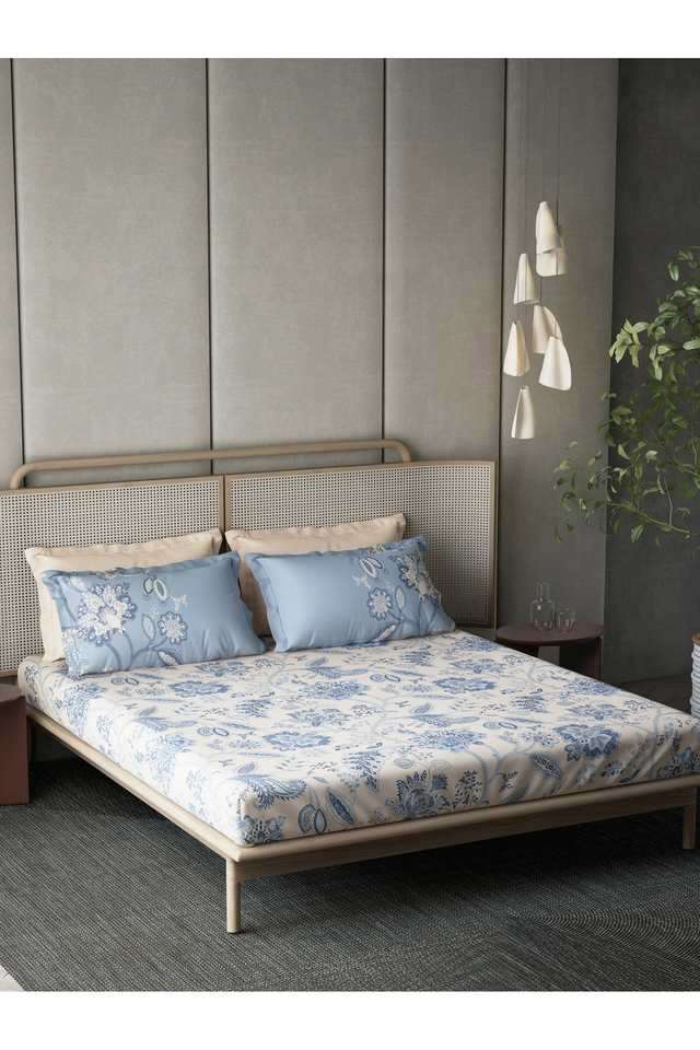 Traditional-180-TC-Cotton-Double-Bedsheet-with-2-Pillow-Covers