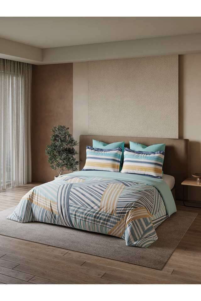 Modern-180-TC-Cotton-Double-Bedsheet-with-2-Pillow-Covers