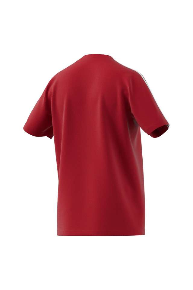 Buy ADIDAS red Stripes Cotton Round Neck Men's T-Shirt Shoppers Stop