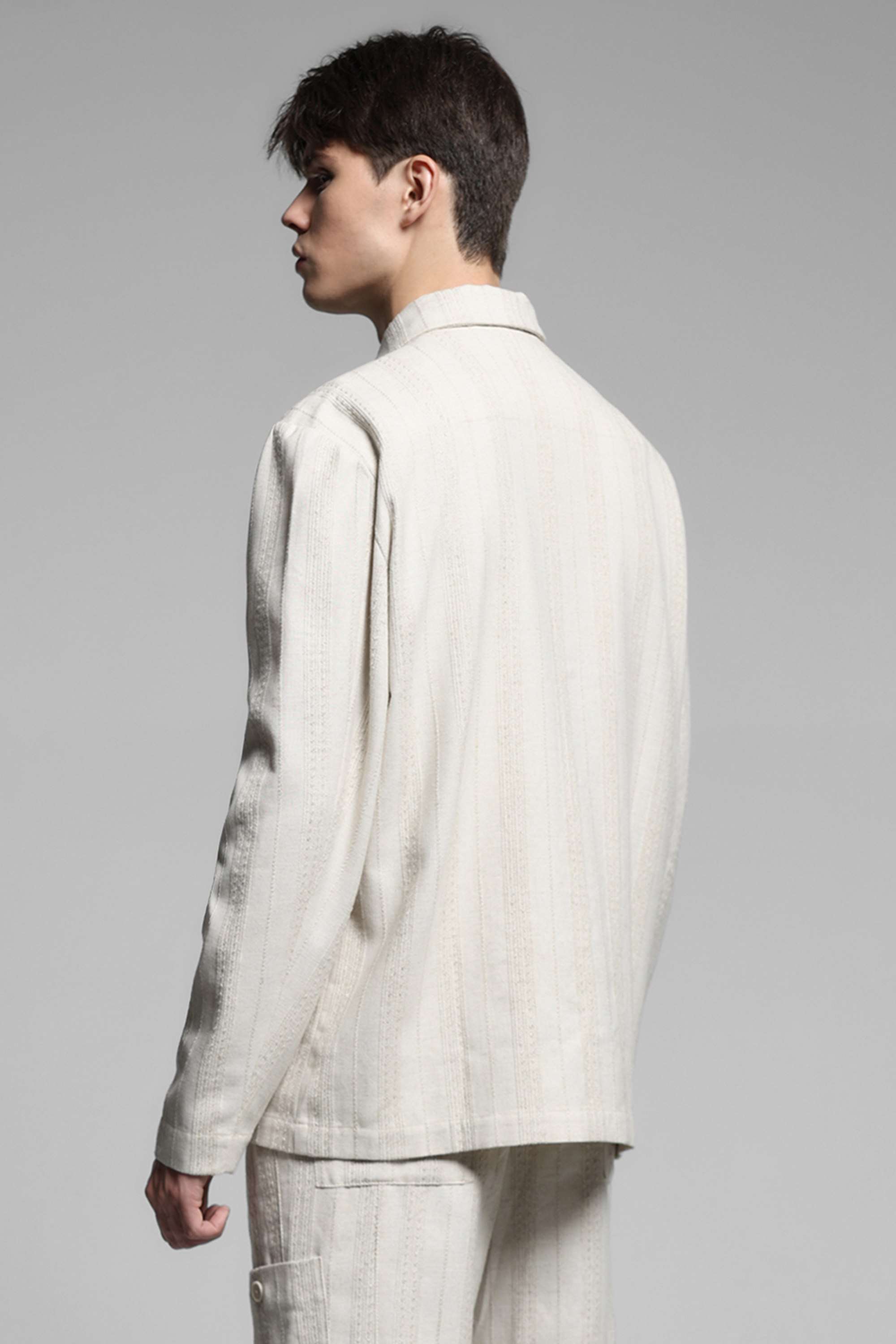 Stripes-Polyester-Men-s-Shirt