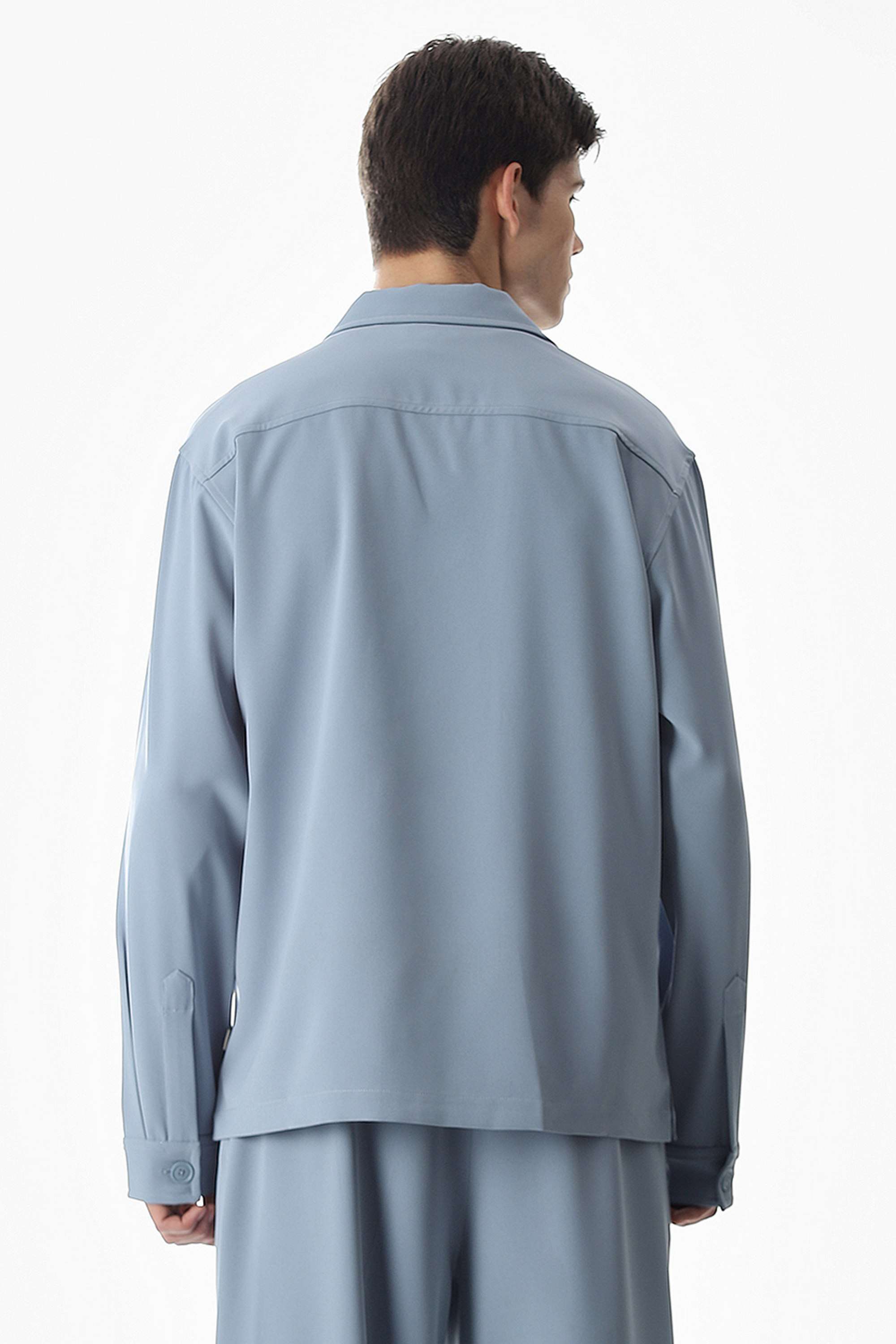 Solid-Polyester-Men-s-Shirt