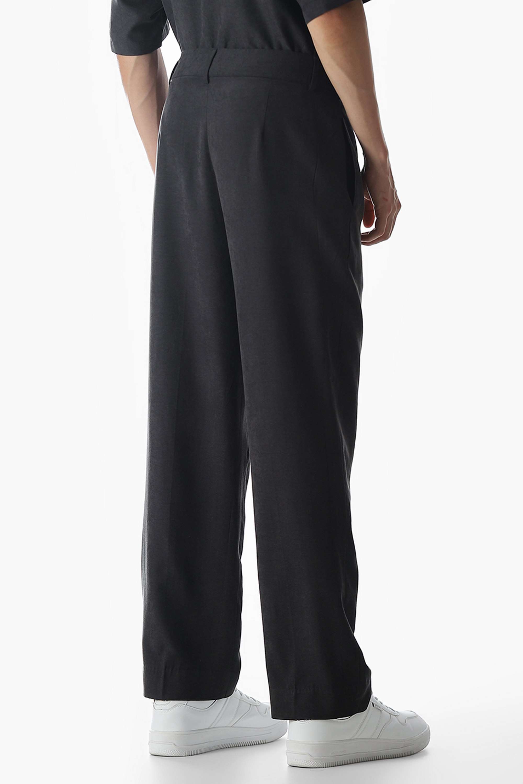 Solid-Polyester-Men-s-Trousers