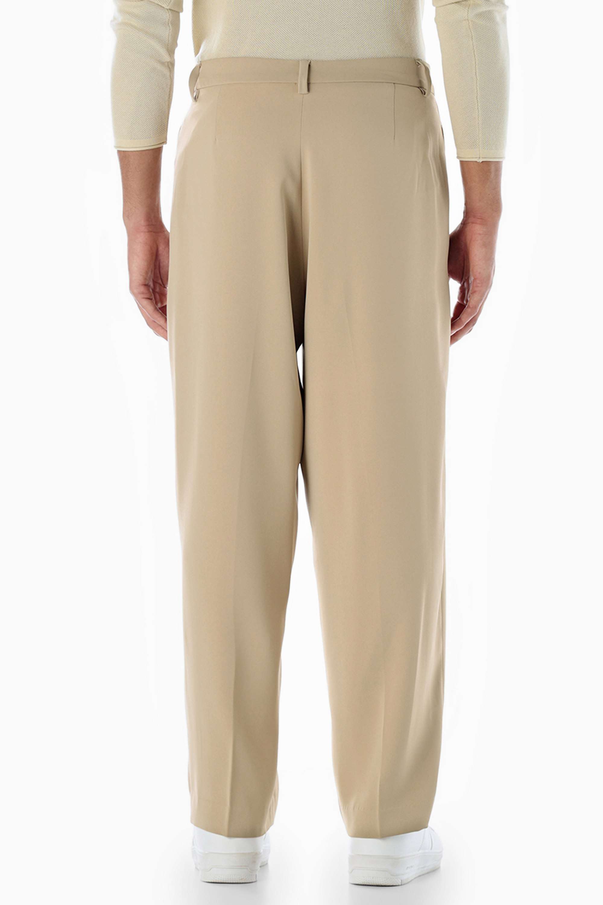 Solid-Polyester-Men-s-Trousers