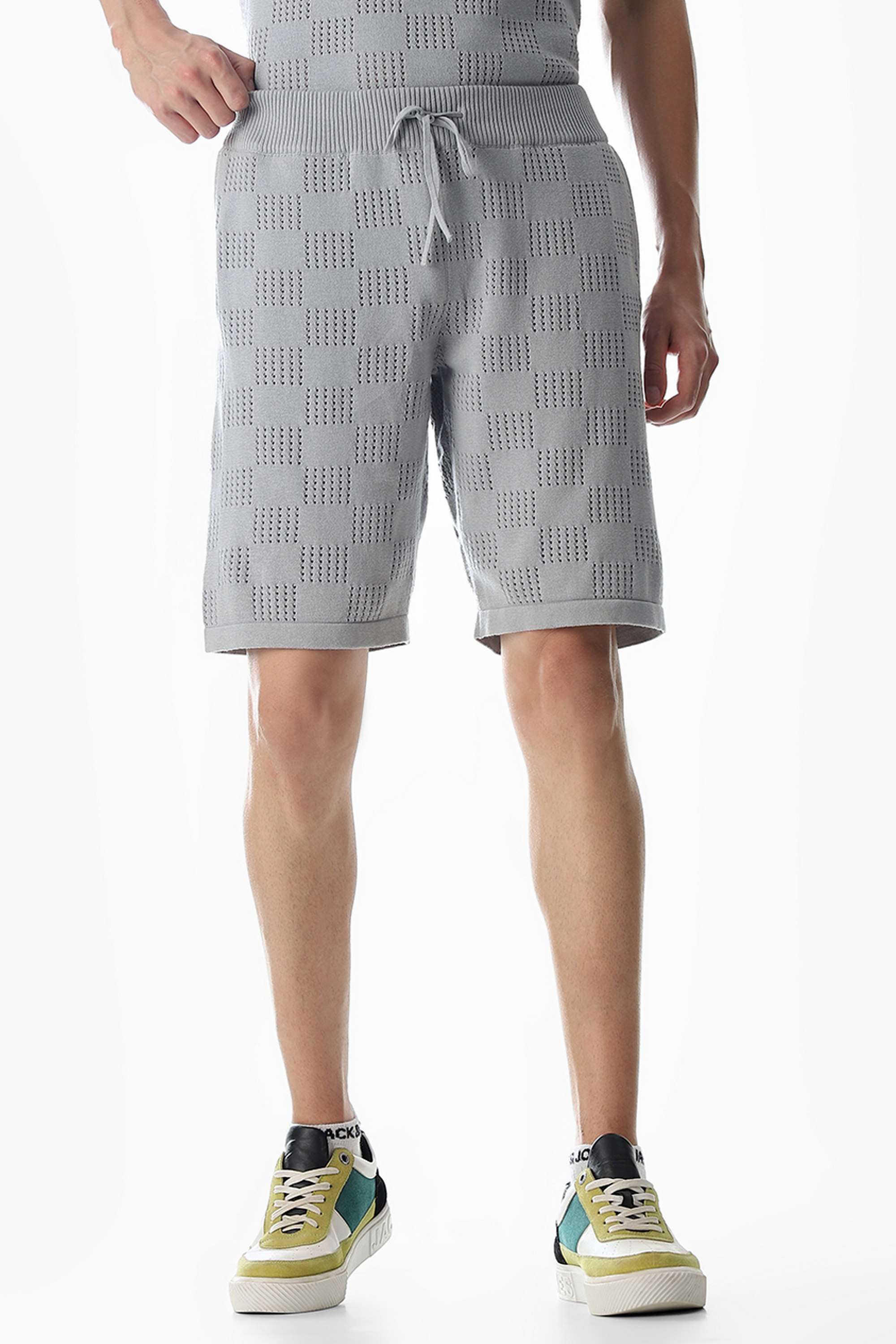 Solid-Cotton-Button-Men-s-Shorts