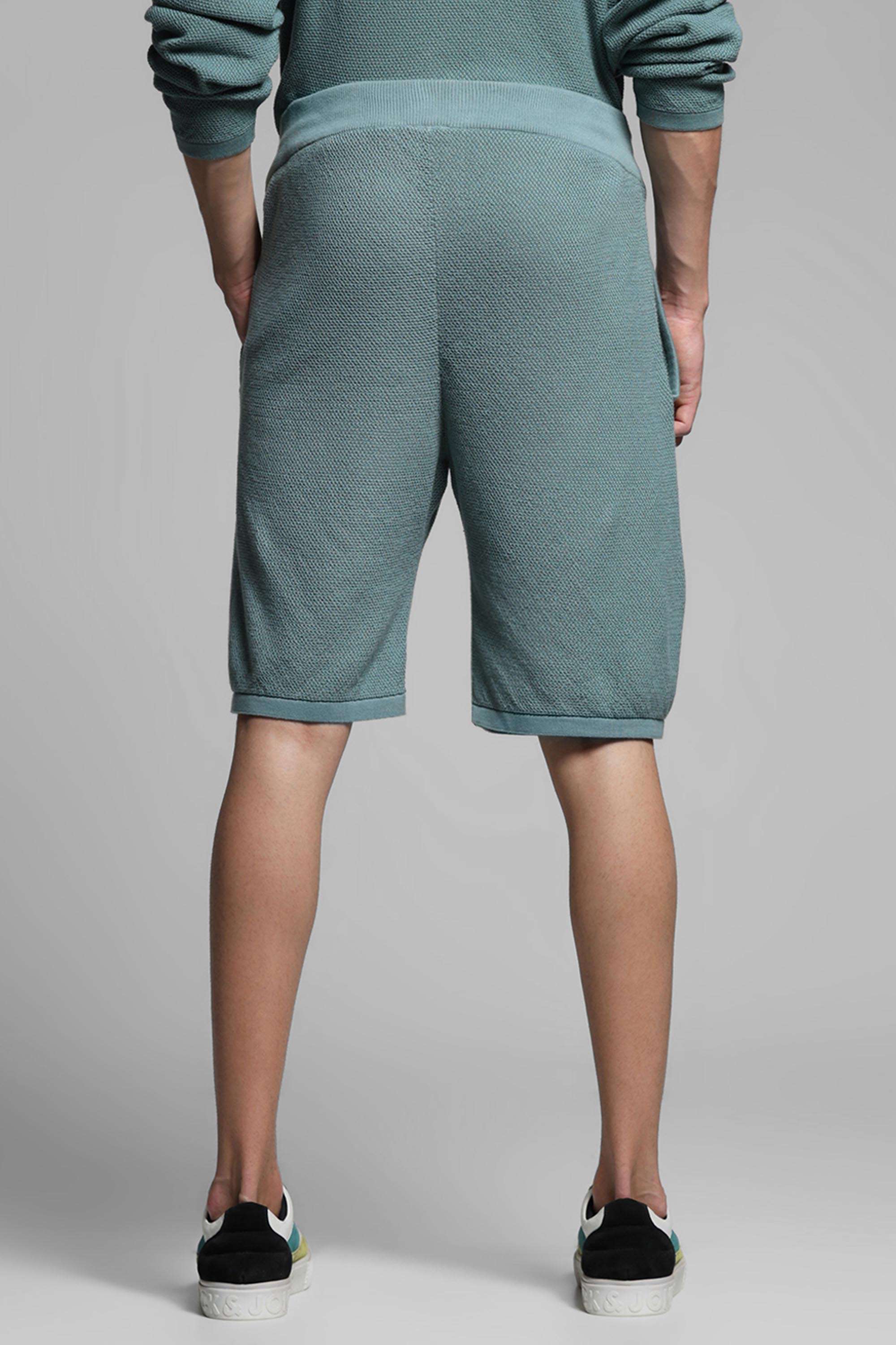 Solid-Cotton-Button-Men-s-Shorts