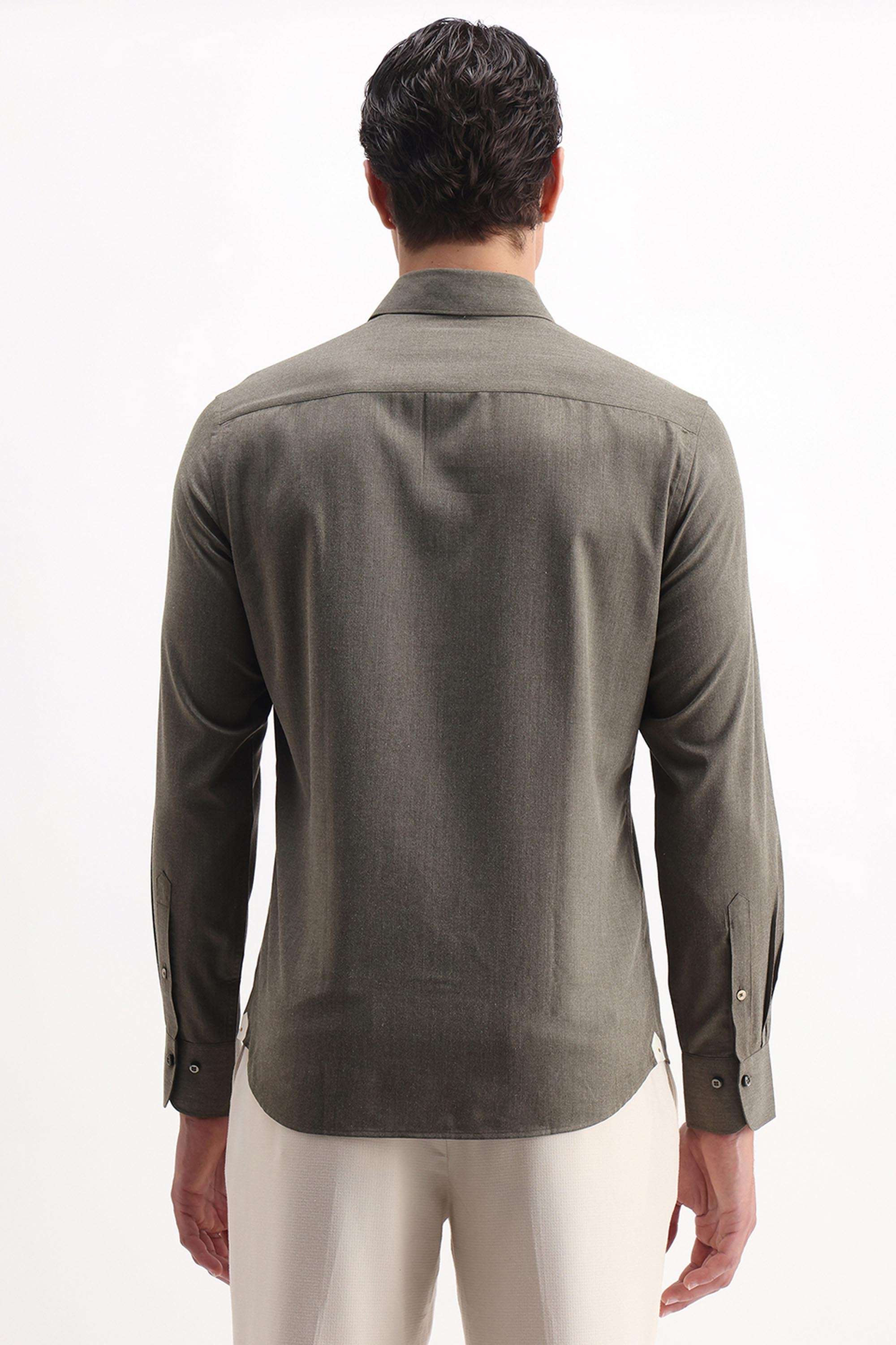 Solid-Cotton-Regular-Fit-Men-s-Casual-Shirt