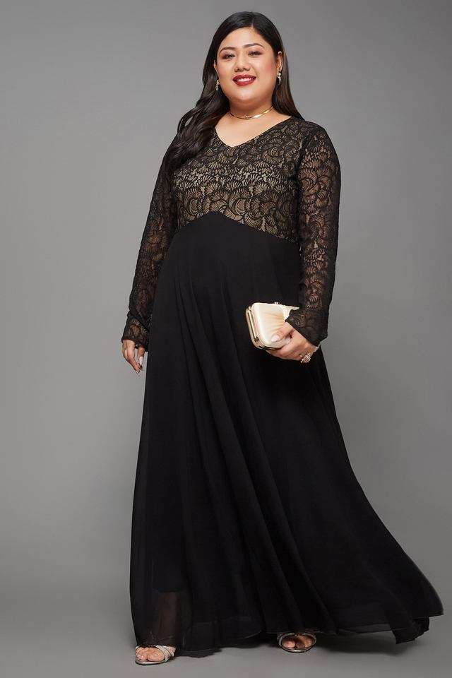 miss chase Typographic V-Neck Georgette Women Dress-picture-21
