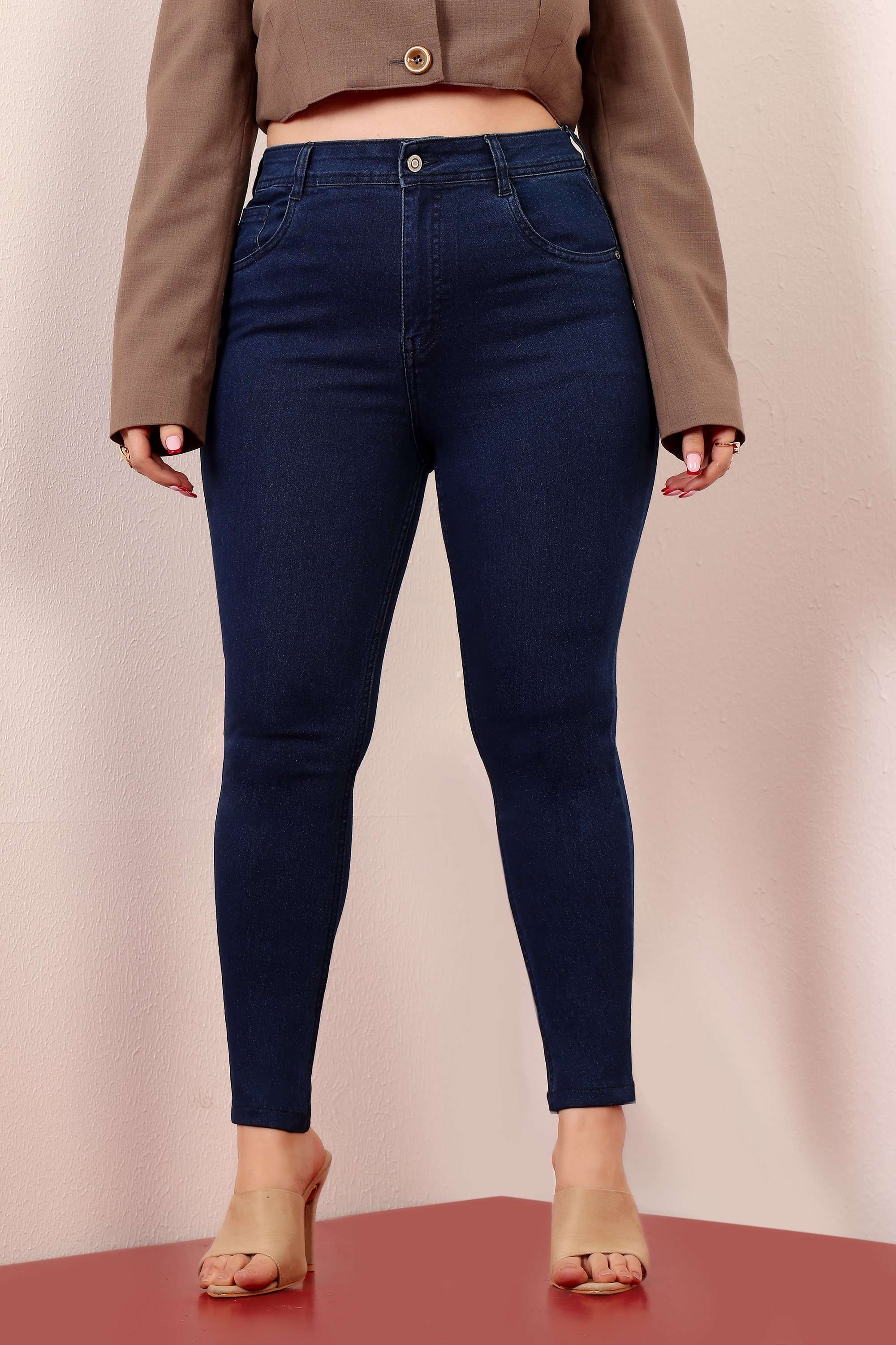miss chase High Rise Rinse Wash Denim Skinny Fit Women Jeans-picture-36