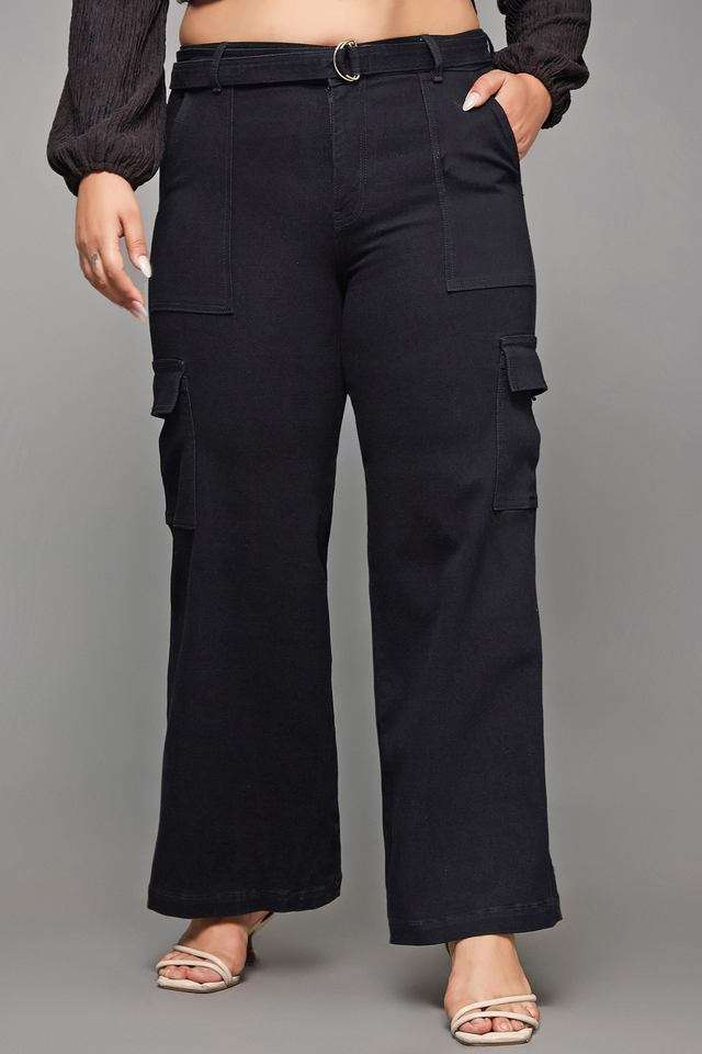 miss chase High Rise Heavy Wash Denim Relaxed Fit Women's Jeans-picture-40