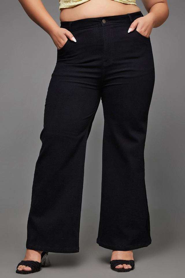 miss chase High Rise Heavy Wash Denim Relaxed Fit Women's Jeans-picture-41