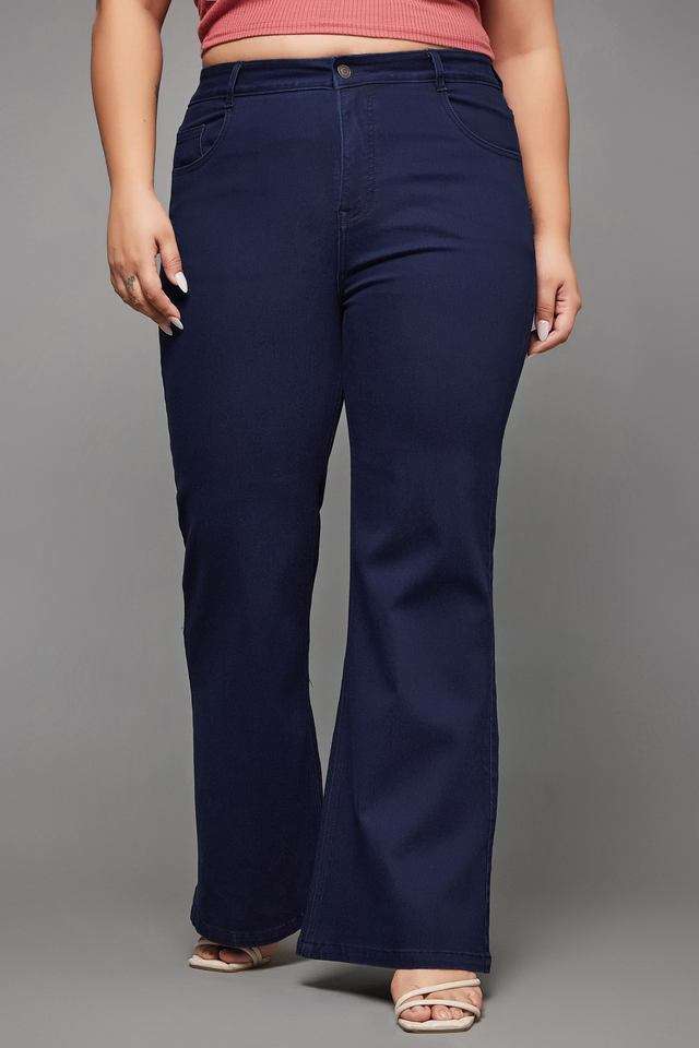 miss chase High Rise Heavy Wash Denim Regular Fit Women's Jeans-picture-38