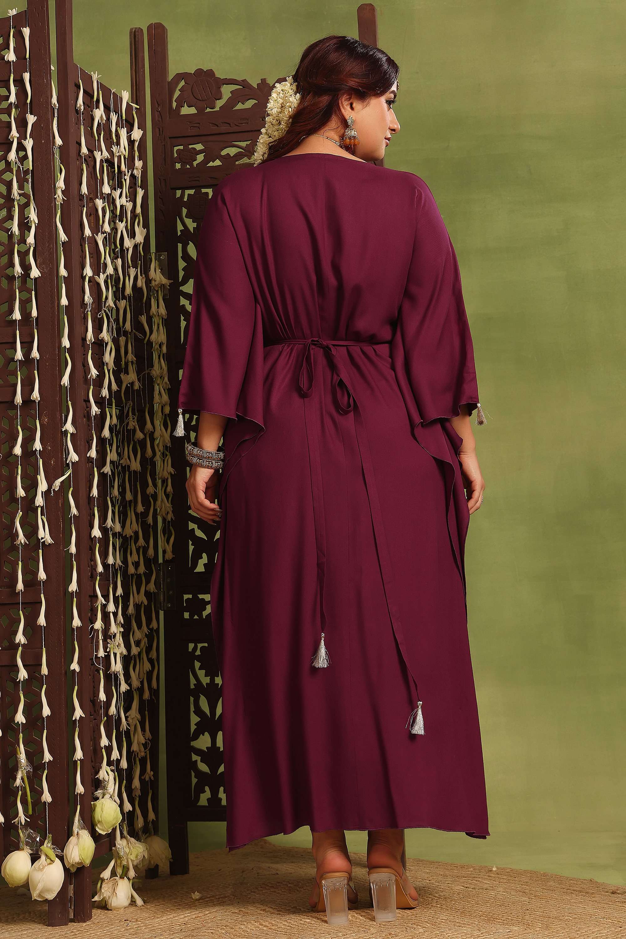 chinese dress ladies Candace Maxi Dress in Olive - 100% Linen