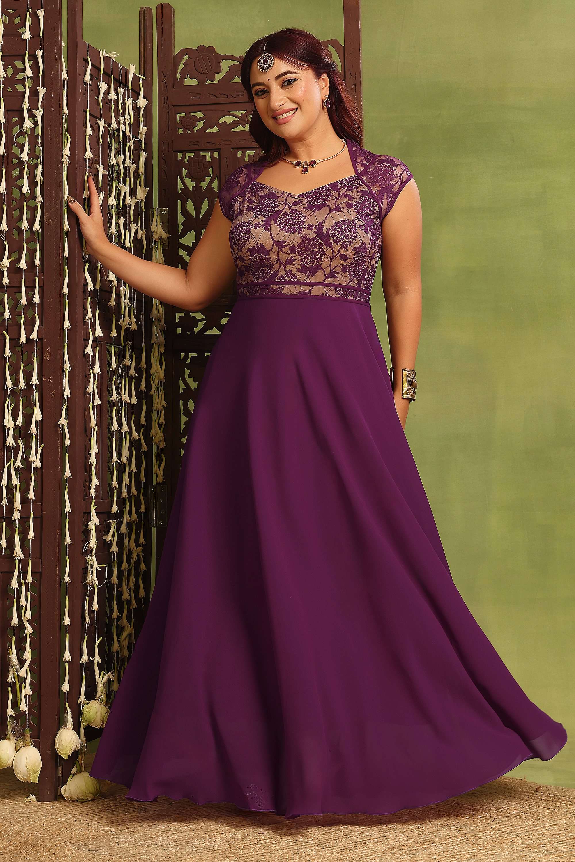 miss chase Embellished V-Neck Georgette Women Dress-picture-36