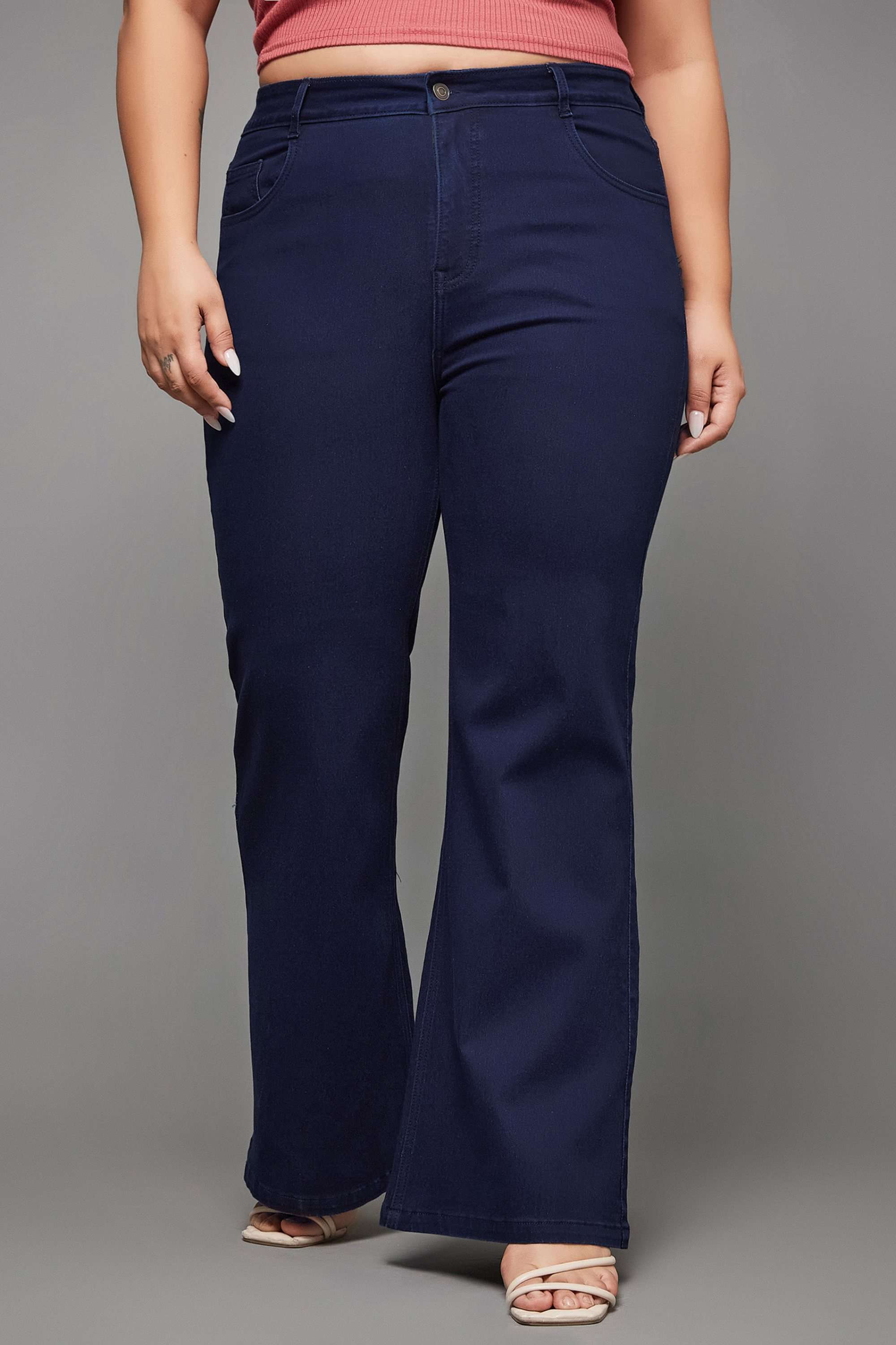 miss chase High Rise Denim Bootcut Fit Women Jeans-picture-23