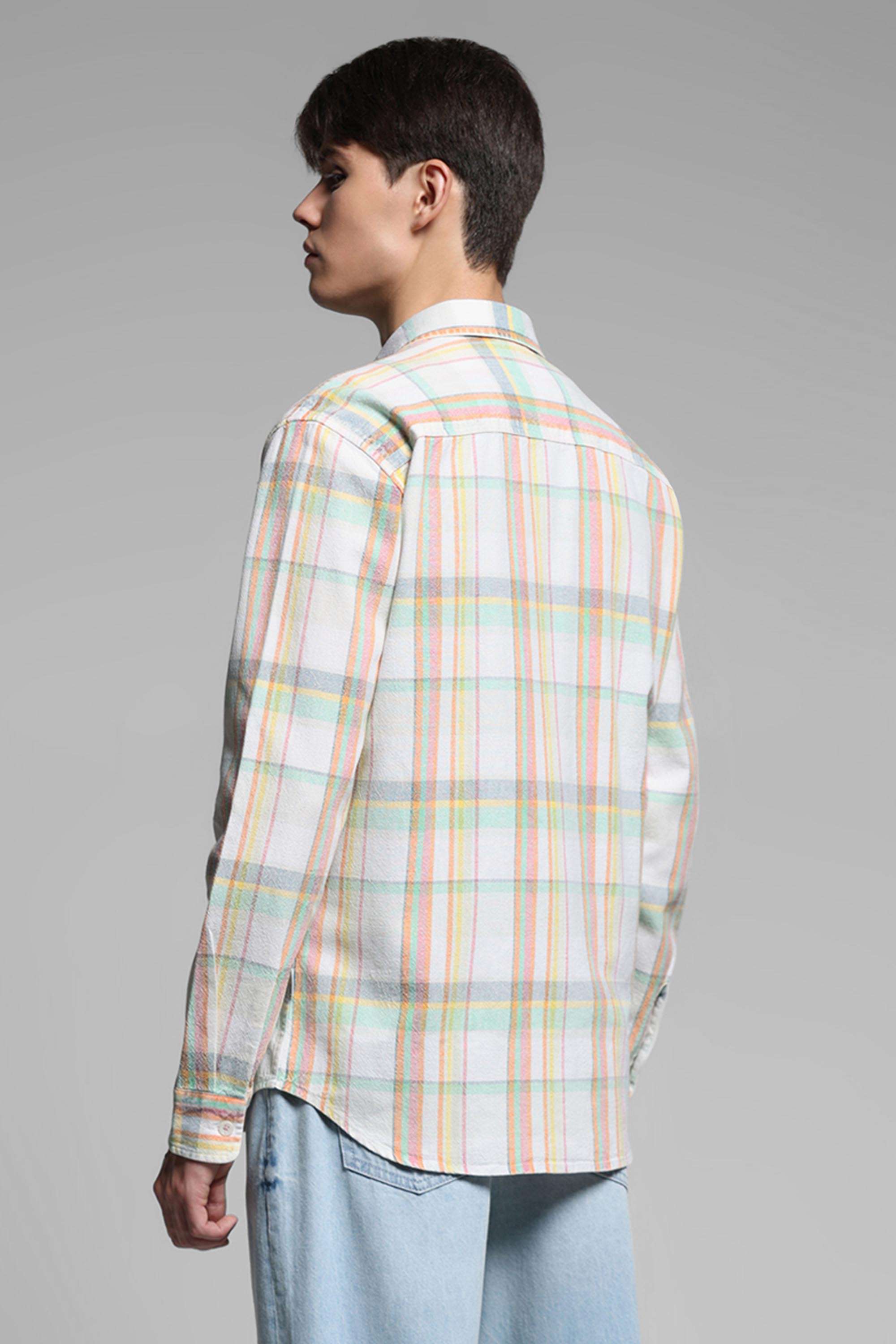 Solid-Cotton-Regular-Fit-Men-s-Casual-Shirt