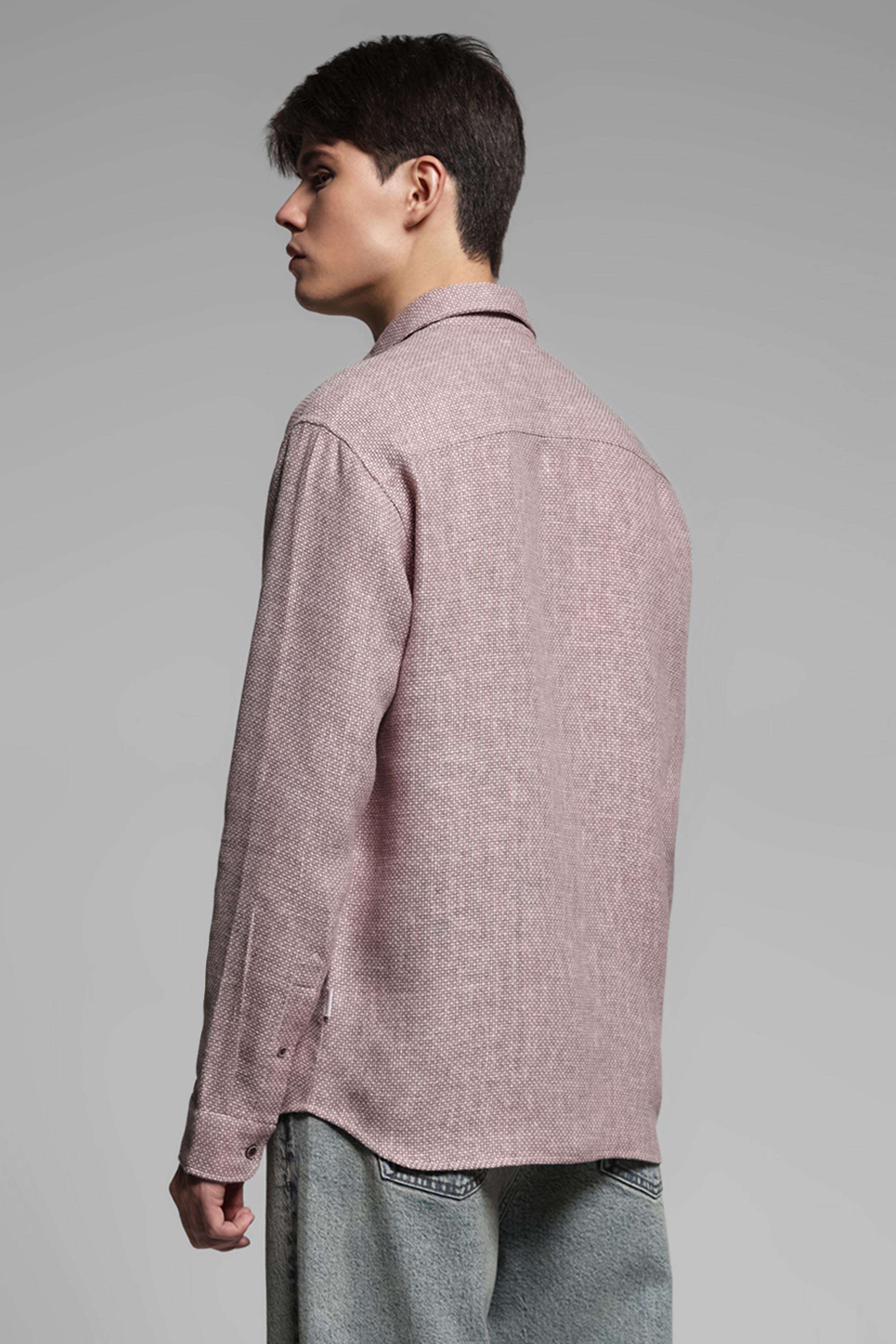 Solid-Cotton-Regular-Fit-Men-s-Casual-Shirt