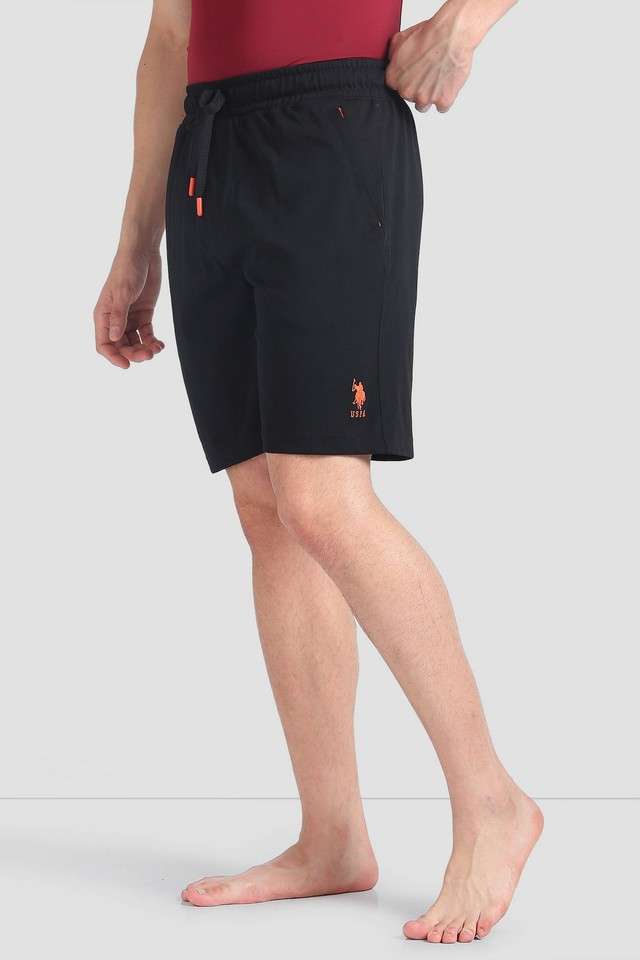 Solid-Cotton-Elastic-and-Drawstring-Closure-Men-s-Shorts
