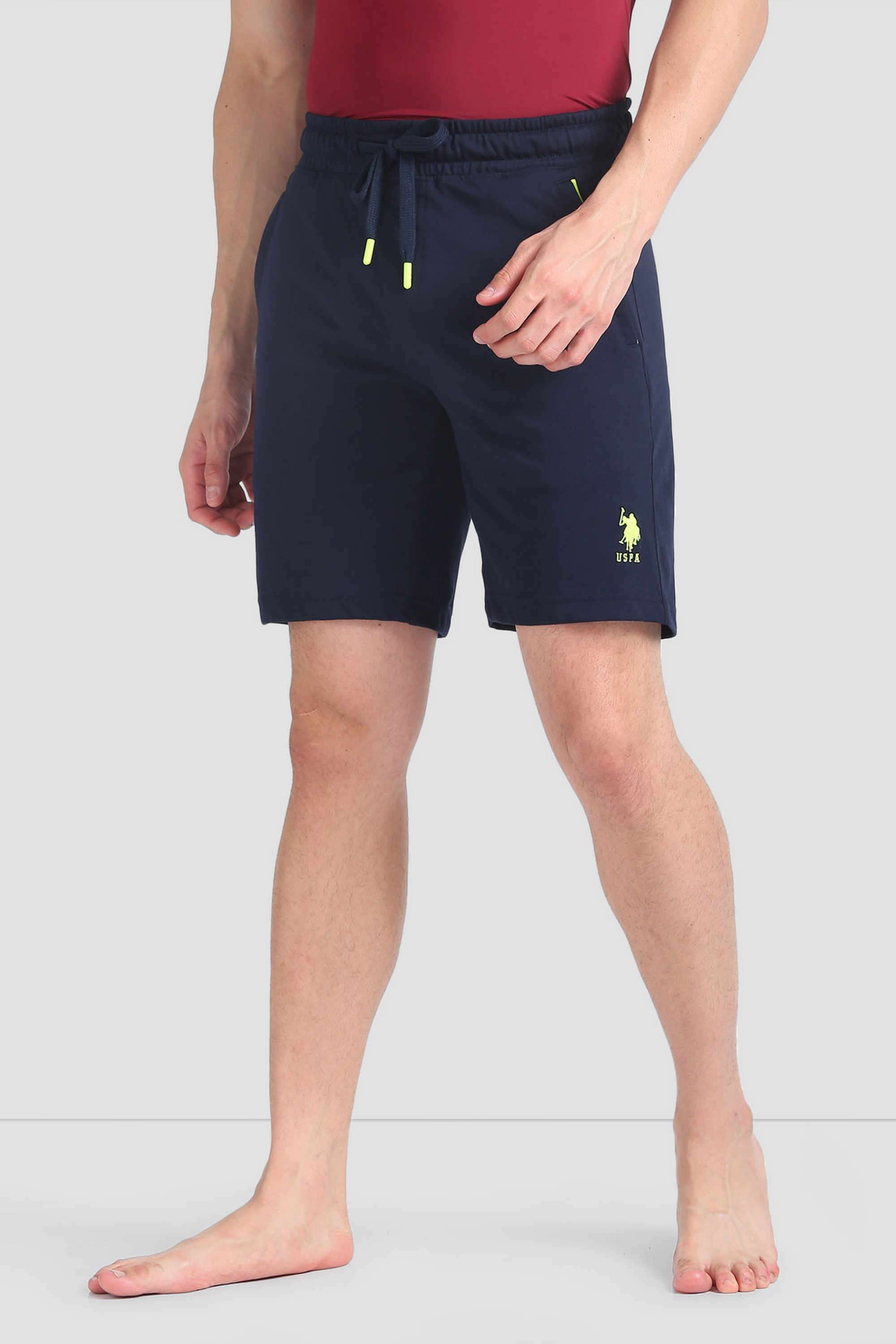 Solid-Cotton-Regular-fit-Men-s-Shorts