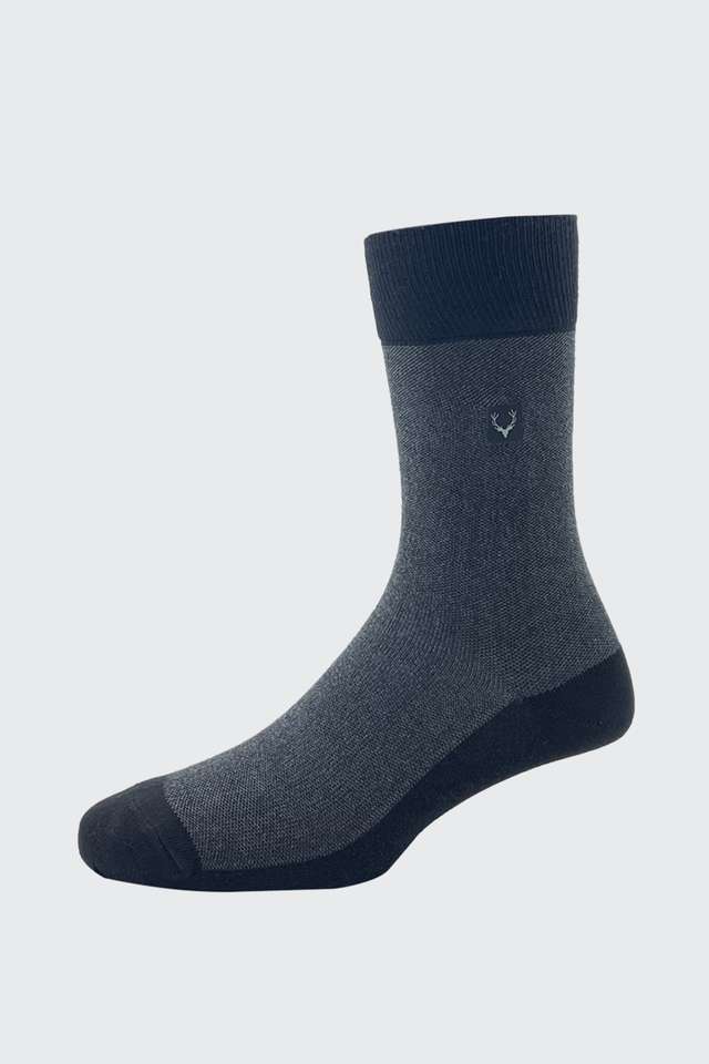 Solid-Cotton-Nylon-Regular-Fit-Men-s-Mid-Calf-Socks