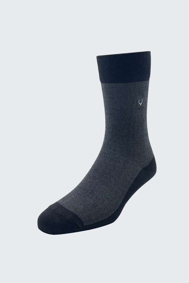 Solid-Cotton-Nylon-Regular-Fit-Men-s-Mid-Calf-Socks
