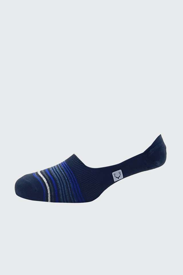 Stripes-Cotton-Nylon-Regular-Fit-Men-s-No-Show-Socks