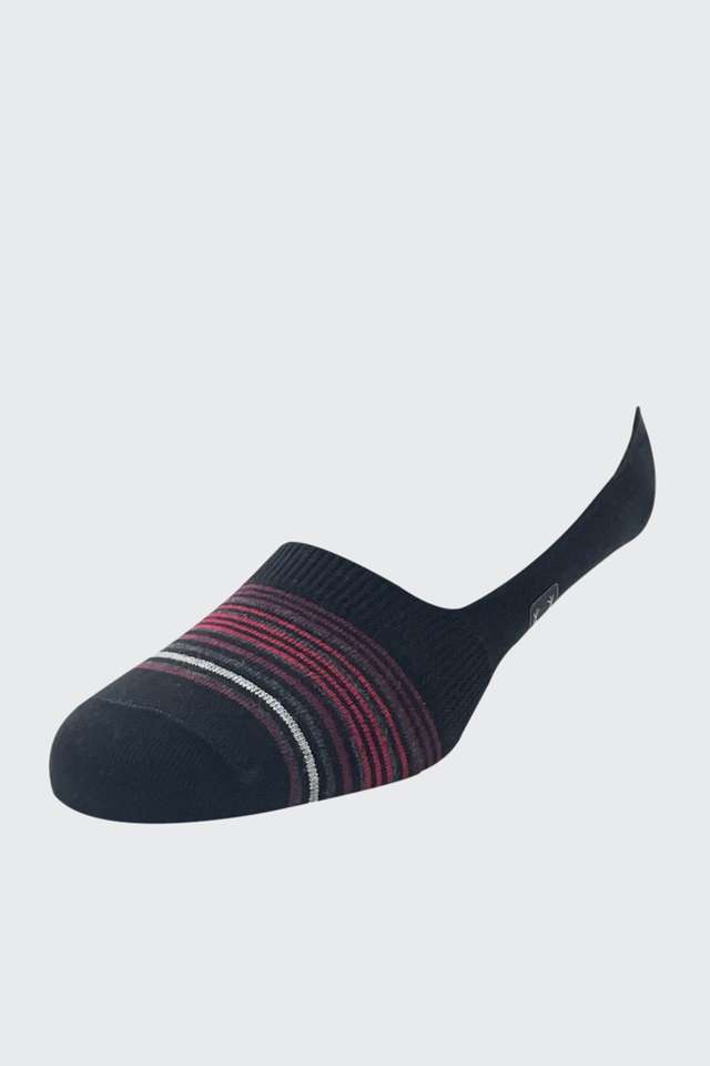 Stripes-Cotton-Nylon-Regular-Fit-Men-s-No-Show-Socks