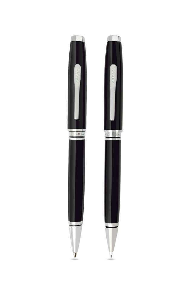 Coventry-Black-Lacquer-Ball-Point-Pen/Pencil-Set-Bxd