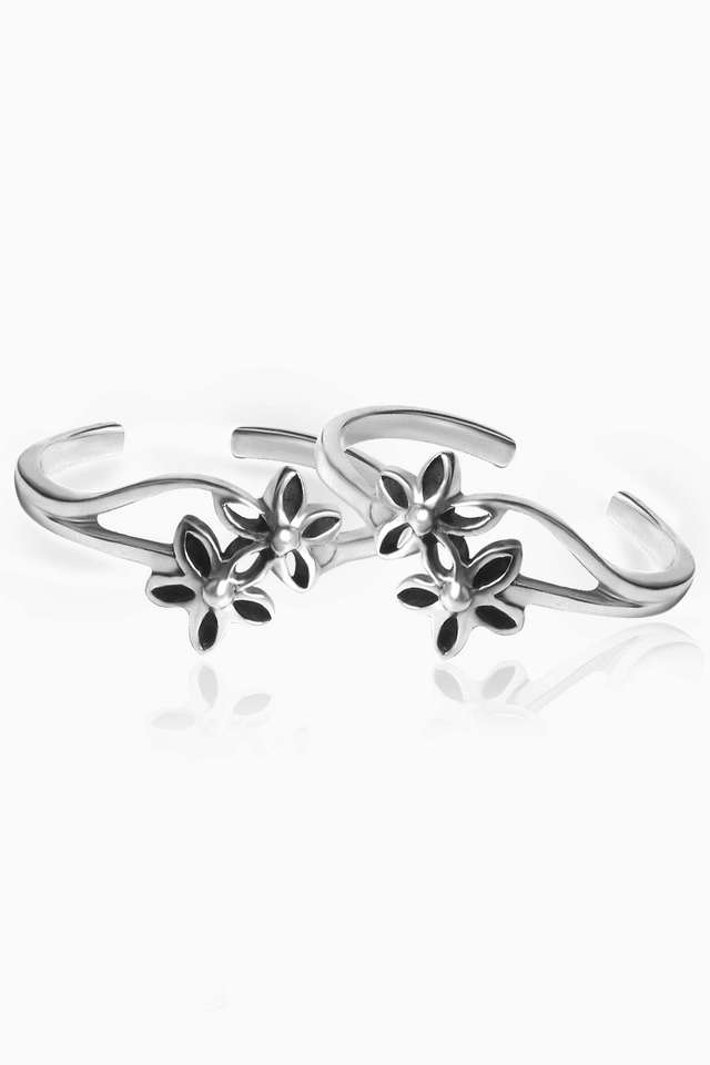 Oxidised-Silver-Blossom-Toe-Ring