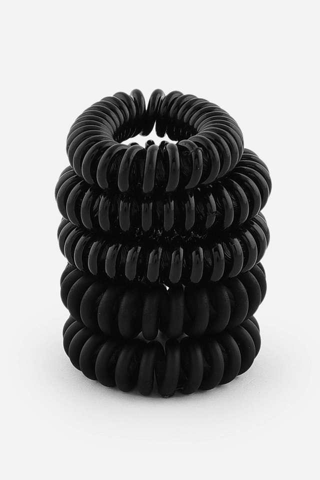 Set-Of-5-Black-Wired-Spiral-Rubber-Band