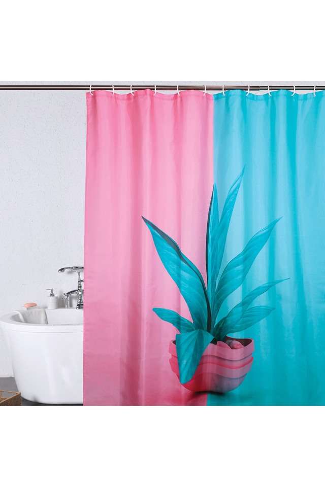 Polyester-Water-Repellent-Shower-Curtain-with-12-Hooks-(L)200-x-(W)180cm-Reality