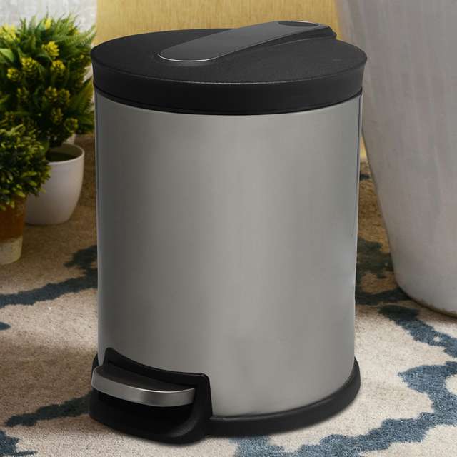 Andaz-Step-Dustbin-5-Litres-Metallic