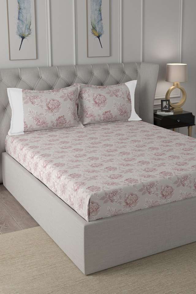 Hermosa-Backyard-Patio-Silvie-Print-Cotton-Red-Double-Bed-Bath-Set