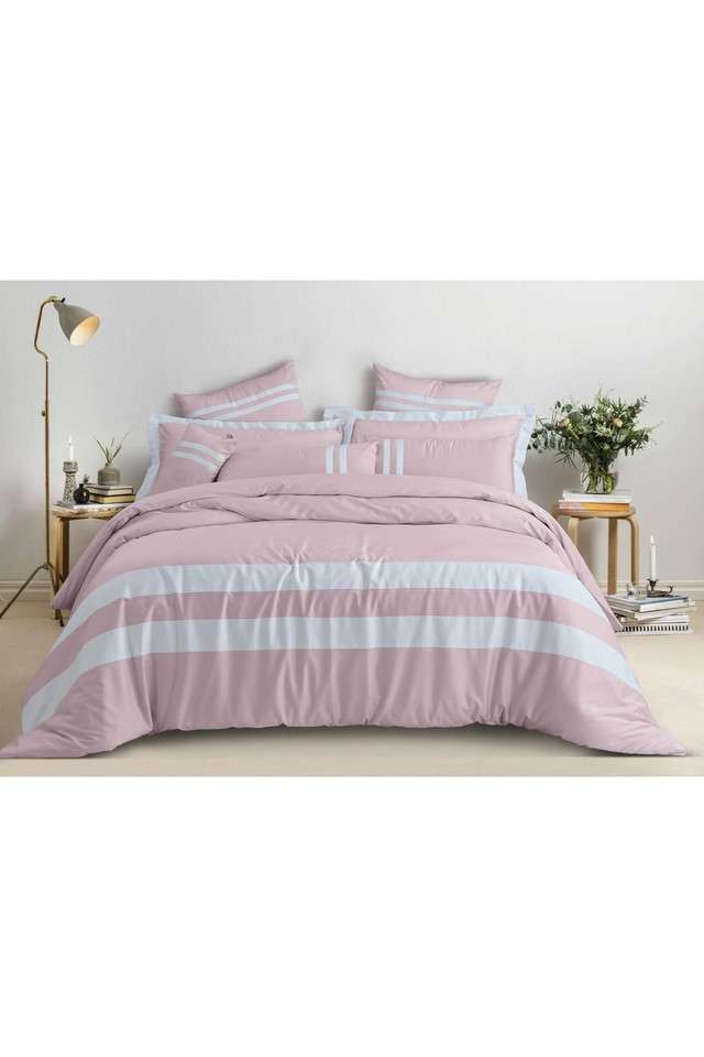 Botanic-Cotton-550-TC-Double-Bed-Super-King-Size-Double-Bedsheets-with-2-Pillow-Covers-(108-x-108-Inch)---Rose