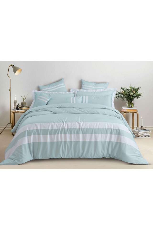 Botanic-Cotton-550-TC-Double-Bed-Super-King-Size-Double-Bedsheets-with-2-Pillow-Covers-(108-x-108-Inch)---Mint