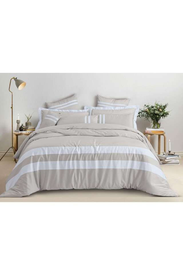 Botanic-Cotton-550-TC-Double-Bed-Super-King-Size-Double-Bedsheets-with-2-Pillow-Covers-(108-x-108-Inch)---Sand