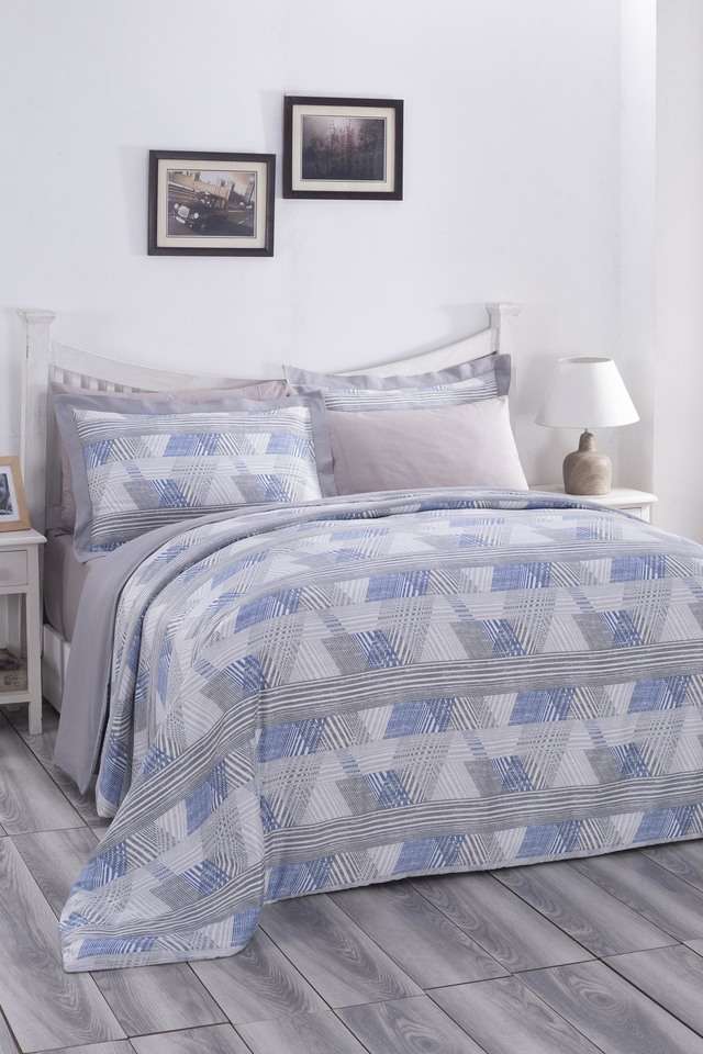 Hues-PBS-Nomad-Scuplt-Maximus-210-TC-Cotton-Blue-Print-King-Duvet-Cover-With-2-Pillow-Case