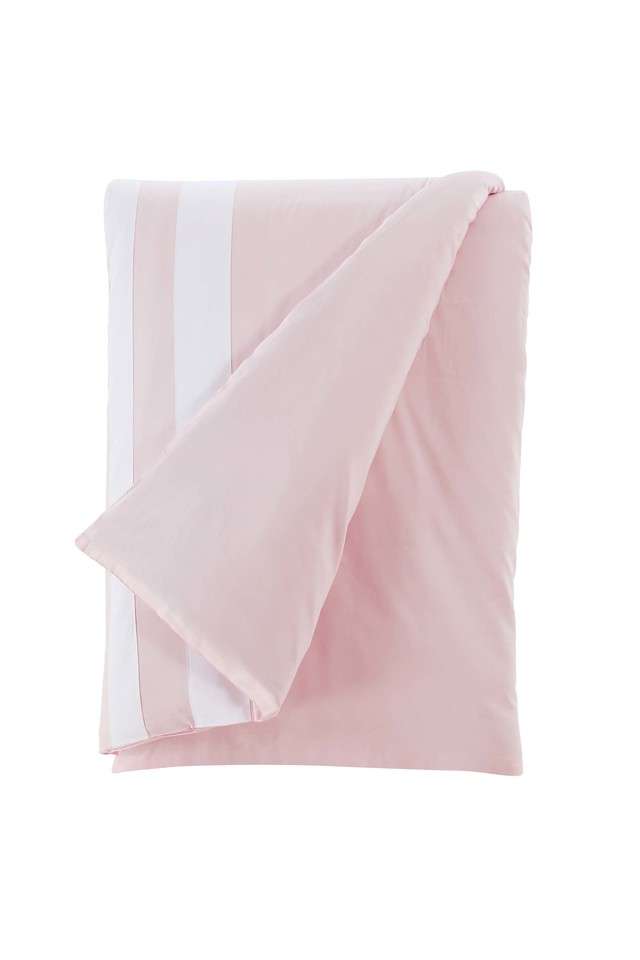 Botanic-Cotton-550-Thread-Count-King-Size-Quilt-Cover-with-Corner-Loops-And-Openable-Zipper-(90-x-108-Inches)---Pink