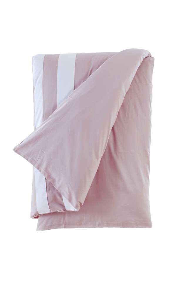 Botanic-Cotton-550-Thread-Count-King-Size-Quilt-Cover-with-Corner-Loops-And-Openable-Zipper-(90-x-108-Inches)---Rose